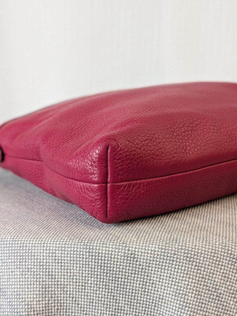 Coach F28035 Pink Pebbled Leather Crossbody Bag Purse Adjustable Strap - Picture 5 of 10